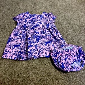 Lilly Pulitzer Dress with diaper cover size 12/18 months